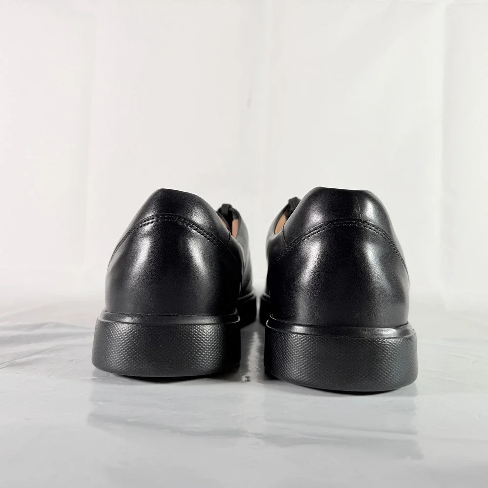 Clarks Un Costa Lace Black Leather Men's Oxford Sneakers Size 13 M